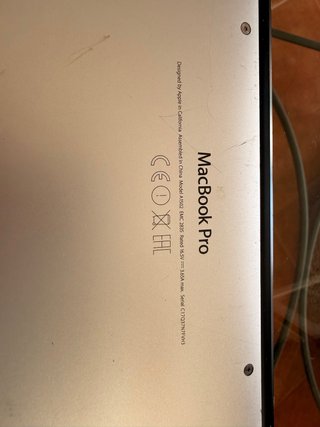 Apple MacBook Pro Retina A1502 Plata