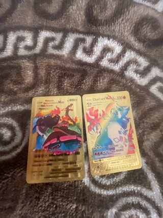 Pack 2 Cartas Pokémon Metal Dorado