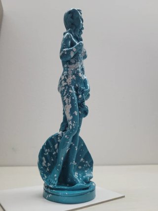 Statuetta Venere Pop Art Turchese