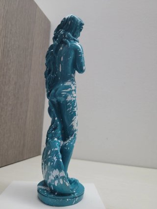 Statuetta Venere Pop Art Turchese