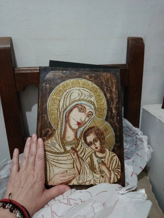 Icono religioso antiguo