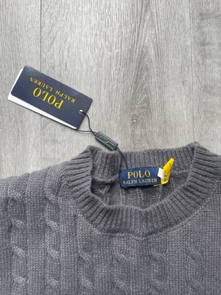 Jersey Polo Ralph Lauren Gris Trenzado