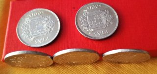 7 Monedas 100 PTAS 1975 *76 desde 2€