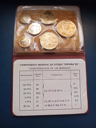 Cartera Mundial Fútbol España 82 FNMT