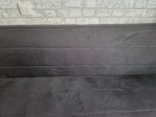 Sofá cama de terciopelo negro