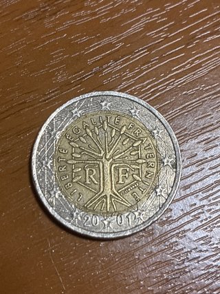 Moneda 2€ Francia 2001