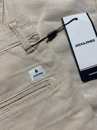 Pantalón Jack & Jones Lino Crudo