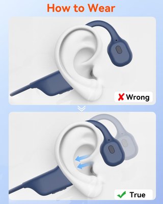 - SANOTO Auriculares bluetooth conducción ósea