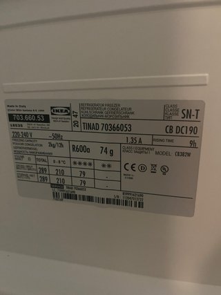 Nevera/Congelador Integrado IKEA Serie 500