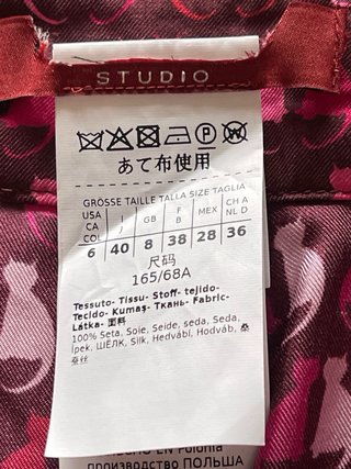 Max Mara pantaloni in seta fantasia due gatti