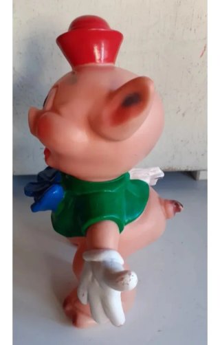Antiguo muñeco cerdito de Ledra