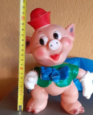 Antiguo muñeco cerdito de Ledra