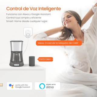 Tenda enchufe inteligente control voz energía