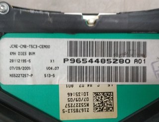 Cuadro instrumentos peugeot p9654485080 307 445852