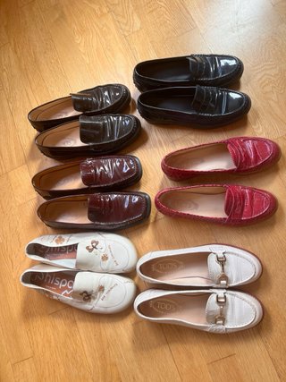 Mocasines Tod's rosa efecto cocodrilo T 39