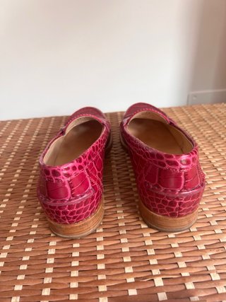 Mocasines Tod's rosa efecto cocodrilo T 39