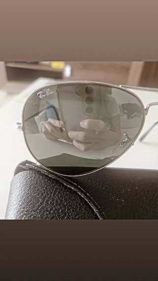 Gafas de sol Ray-Ban Aviator plata/negras