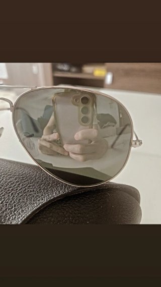 Gafas de sol Ray-Ban Aviator plata/negras