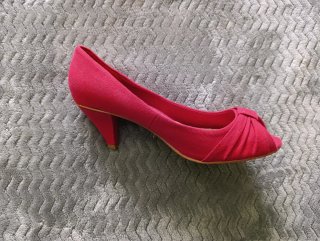 Zapatos tacón rojos Blanco Shoes talla 38