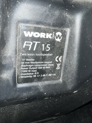 Conjunto 2 Altavoces + Subwoofer WORK