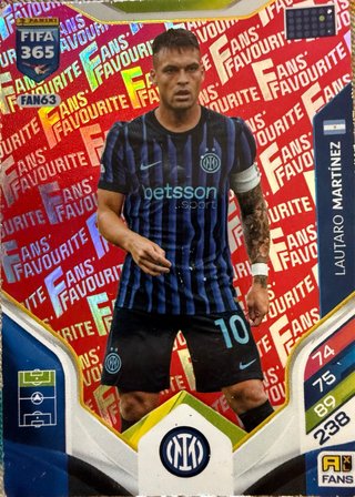 Cromo Lautaro Martínez FIFA 365 Panini