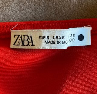 Body Rojo Zara Talla S
