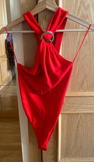 Body Rojo Zara Talla S