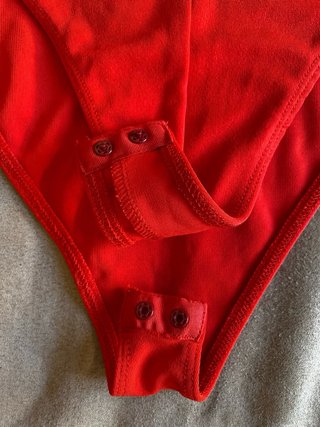 Body Rojo Zara Talla S