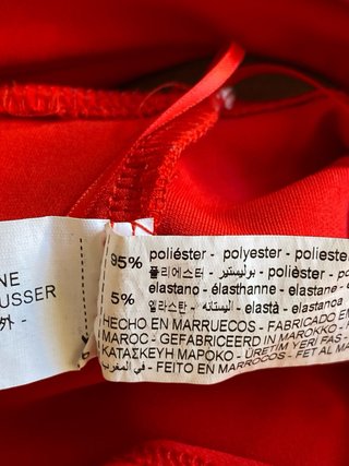 Body Rojo Zara Talla S