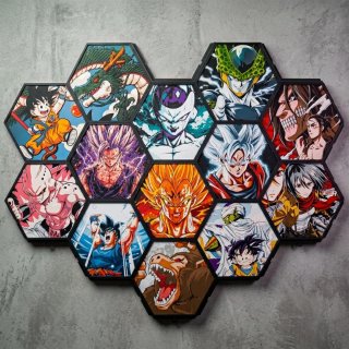 Decorazione a Mosaico Esagonale da Parete con Anime