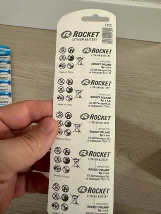 Pilas Rocket CR2016 (5uds)