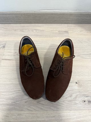 Zapatos El Ganso Ante Marrón Talla 43