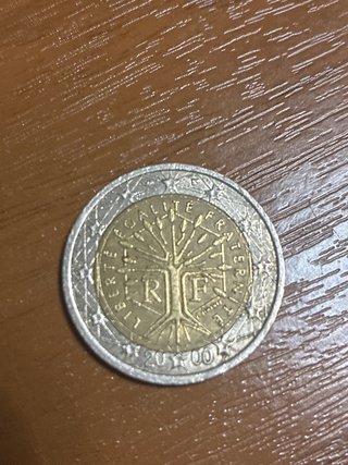 Moneda 2€ Francia 2000 RF Árbol
