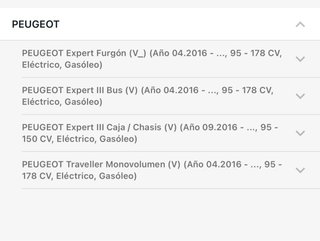 Soporte parachoques Peugeot Expert/Traveller