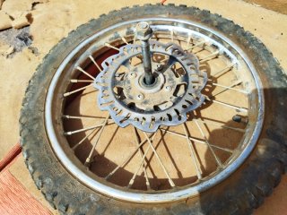 Rueda pit bike delantera 14
