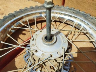 Rueda pit bike delantera 14