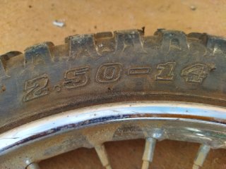 Rueda pit bike delantera 14