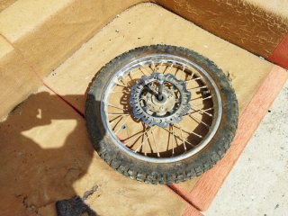 Rueda pit bike delantera 14