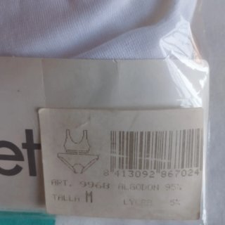 Conjunto Avet Talla M Blanco Nuevo