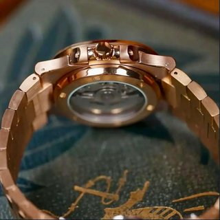 Reloj Seiko Rose Gold Open Heart Automático NH79