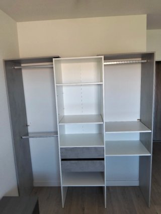 Armario modular 3 piezas con 5 baldas