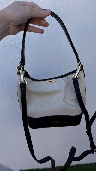 Bolso Sandro blanco y negro