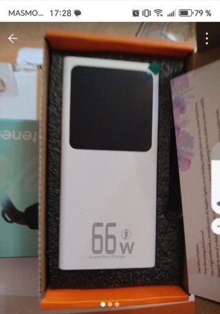 Batería Portátil 66W Super Fast Charge