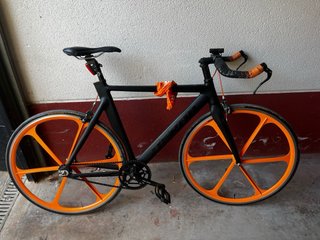 Bicicleta Fixie Derail Naranja