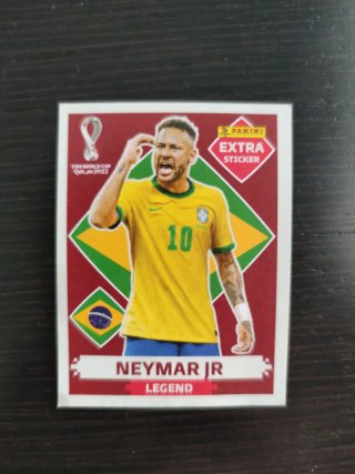 Cromo Neymar JR Extra Mundial 2022 Panini