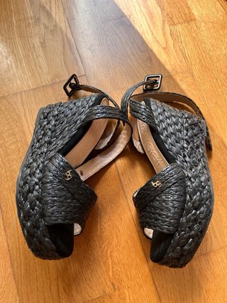 Sandalias cuña BLOGGER negras
