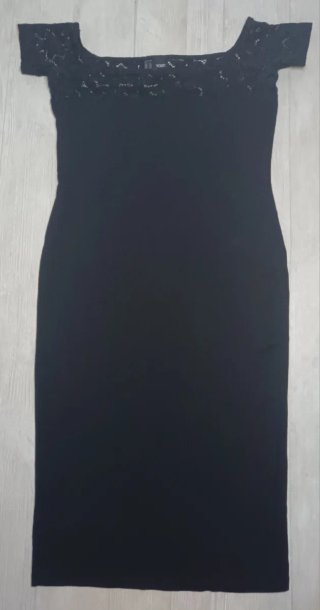 Vestido ASOS Negro Encaje