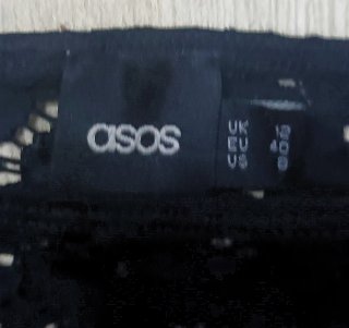 Vestido ASOS Negro Encaje