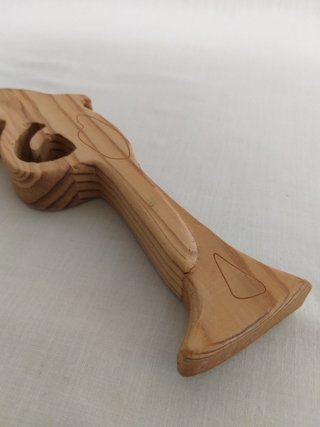 Pistola de pirata de madera