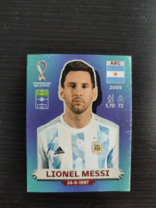 Cromo Mundial 2022 Leo Messi ARG
